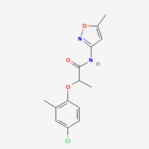 2-(4-chloro-2-methylphenoxy)-N-(5-methyl-1,2-oxazol-3-yl)propanamide