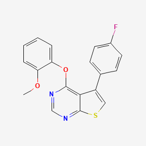 5-(4-Fluorophenyl)-4-(2-methoxyphenoxy)thieno[2,3-d]pyrimidine