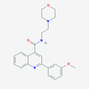 2-(3-methoxyphenyl)-N-[2-(morpholin-4-yl)ethyl]quinoline-4-carboxamide