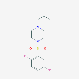 1-[(2,5-Difluorophenyl)sulfonyl]-4-isobutylpiperazine