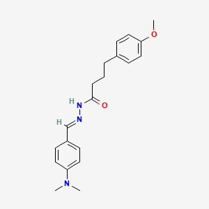 N'-[(E)-[4-(Dimethylamino)phenyl]methylidene]-4-(4-methoxyphenyl)butanehydrazide