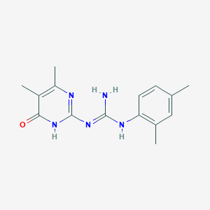 1-(5,6-Dimethyl-4-oxo-1,4-dihydropyrimidin-2-yl)-2-(2,4-dimethylphenyl)guanidine