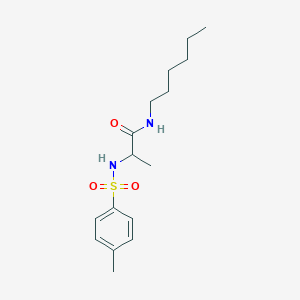 N-hexyl-N~2~-[(4-methylphenyl)sulfonyl]alaninamide