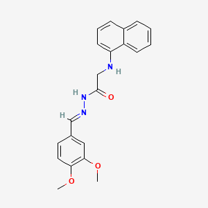 N'-[(E)-(3,4-Dimethoxyphenyl)methylidene]-2-[(naphthalen-1-YL)amino]acetohydrazide