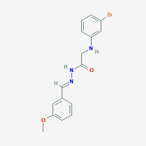 2-[(3-Bromophenyl)amino]-N'-[(E)-(3-methoxyphenyl)methylidene]acetohydrazide