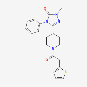 1-methyl-4-phenyl-3-(1-(2-(thiophen-2-yl)acetyl)piperidin-4-yl)-1H-1,2,4-triazol-5(4H)-one