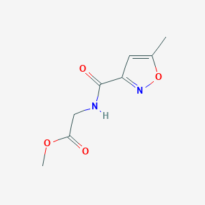 molecular formula C8H10N2O4 B11114365 methyl N-(5-methyl-1,2-oxazole-3-carbonyl)glycinate 