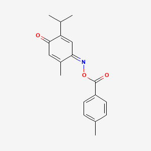 molecular formula C18H19NO3 B11114368 2-Isopropyl-5-methyl-[1,4]benzoquinone 4-(4-methyl-benzoyl)oxime 