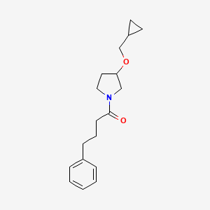 1-[3-(Cyclopropylmethoxy)pyrrolidin-1-YL]-4-phenylbutan-1-one