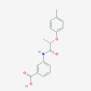 3-{[2-(4-Methylphenoxy)propanoyl]amino}benzoic acid