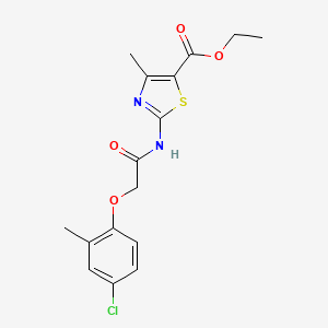 Ethyl 2-{[(4-chloro-2-methylphenoxy)acetyl]amino}-4-methyl-1,3-thiazole-5-carboxylate