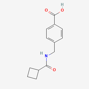 4-[(Cyclobutylformamido)methyl]benzoic acid