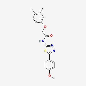 2-(3,4-dimethylphenoxy)-N-[5-(4-methoxyphenyl)-1,3,4-thiadiazol-2-yl]acetamide