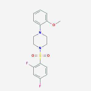 molecular formula C17H18F2N2O3S B11114422 1-[(2,4-Difluorophenyl)sulfonyl]-4-(2-methoxyphenyl)piperazine 