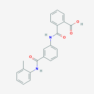 molecular formula C22H18N2O4 B11114443 2-{[3-(2-Toluidinocarbonyl)anilino]carbonyl}benzoic acid 