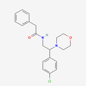 molecular formula C20H23ClN2O2 B11114488 N-[2-(4-chlorophenyl)-2-(morpholin-4-yl)ethyl]-2-phenylacetamide 