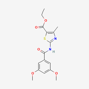 Ethyl 2-{[(3,5-dimethoxyphenyl)carbonyl]amino}-4-methyl-1,3-thiazole-5-carboxylate