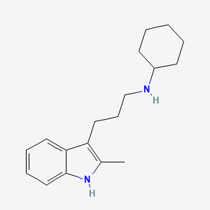 N-[3-(2-methyl-1H-indol-3-yl)propyl]cyclohexanamine