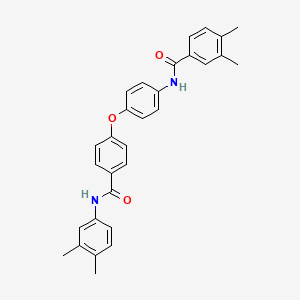 N-(4-{4-[(3,4-dimethylphenyl)carbamoyl]phenoxy}phenyl)-3,4-dimethylbenzamide