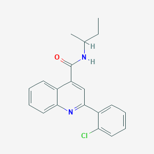 molecular formula C20H19ClN2O B11114518 N-(butan-2-yl)-2-(2-chlorophenyl)quinoline-4-carboxamide 