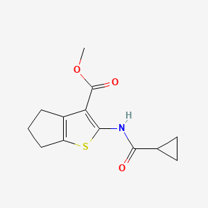 methyl 2-cyclopropaneamido-4H,5H,6H-cyclopenta[b]thiophene-3-carboxylate