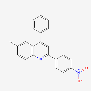 6-Methyl-2-(4-nitrophenyl)-4-phenylquinoline