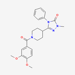 3-(1-(3,4-dimethoxybenzoyl)piperidin-4-yl)-1-methyl-4-phenyl-1H-1,2,4-triazol-5(4H)-one