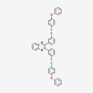 molecular formula C48H30N2O2 B11114583 2,3-Bis{3-[(4-phenoxyphenyl)ethynyl]phenyl}quinoxaline 