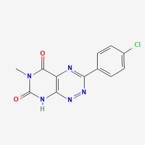 3-(4-chlorophenyl)-6-methylpyrimido[5,4-e][1,2,4]triazine-5,7(6H,8H)-dione