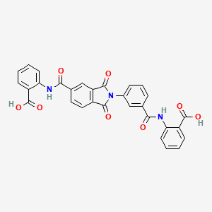 2-{[(3-{5-[(2-carboxyphenyl)carbamoyl]-1,3-dioxo-1,3-dihydro-2H-isoindol-2-yl}phenyl)carbonyl]amino}benzoic acid