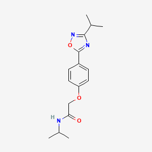 N-(propan-2-yl)-2-{4-[3-(propan-2-yl)-1,2,4-oxadiazol-5-yl]phenoxy}acetamide