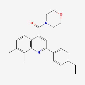 [2-(4-Ethylphenyl)-7,8-dimethylquinolin-4-yl](morpholin-4-yl)methanone