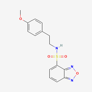 molecular formula C15H15N3O4S B11114728 N-[2-(4-methoxyphenyl)ethyl]-2,1,3-benzoxadiazole-4-sulfonamide 