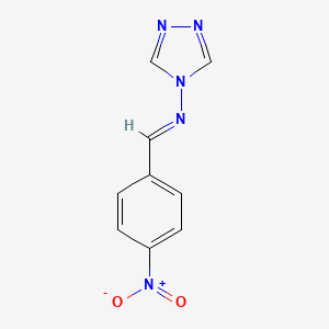 molecular formula C9H7N5O2 B11114747 1,2,4-Triazole, 4-(4-nitrobenzylidenamino)- 