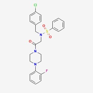 N-(4-chlorobenzyl)-N-{2-[4-(2-fluorophenyl)piperazin-1-yl]-2-oxoethyl}benzenesulfonamide