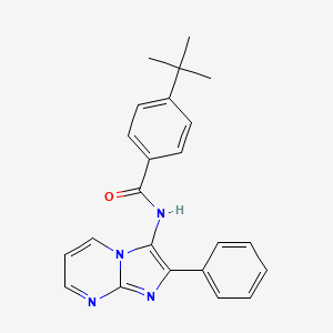 4-tert-butyl-N-{2-phenylimidazo[1,2-a]pyrimidin-3-yl}benzamide