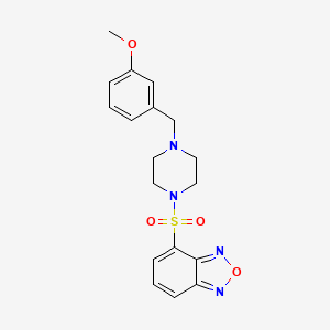 molecular formula C18H20N4O4S B11114780 4-{[4-(3-Methoxybenzyl)piperazin-1-yl]sulfonyl}-2,1,3-benzoxadiazole 