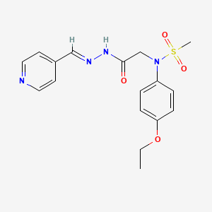 N-(4-Ethoxyphenyl)-N-({N'-[(E)-(pyridin-4-YL)methylidene]hydrazinecarbonyl}methyl)methanesulfonamide