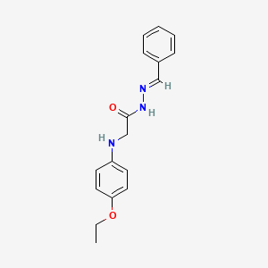 molecular formula C17H19N3O2 B11114833 N'-Benzylidene-2-(4-ethoxyanilino)acetohydrazide CAS No. 302909-85-9