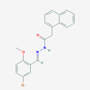 N'-[(E)-(5-bromo-2-methoxyphenyl)methylidene]-2-(naphthalen-1-yl)acetohydrazide