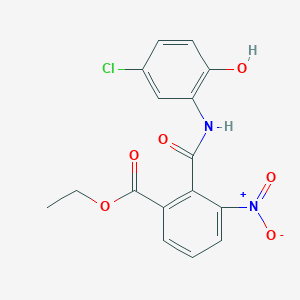 Ethyl 2-[(5-chloro-2-hydroxyphenyl)carbamoyl]-3-nitrobenzoate