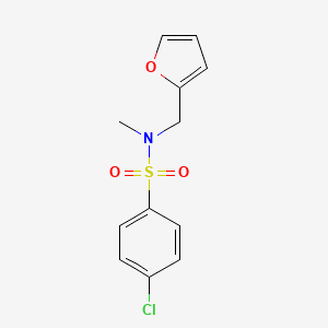 4-chloro-N-(furan-2-ylmethyl)-N-methylbenzenesulfonamide