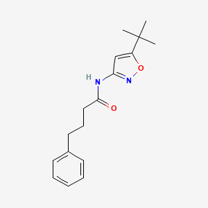 N-(5-tert-butyl-1,2-oxazol-3-yl)-4-phenylbutanamide