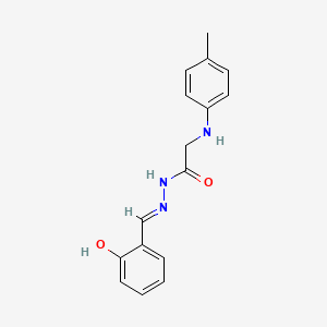 molecular formula C16H17N3O2 B11114866 N'-[(E)-(2-hydroxyphenyl)methylidene]-2-(4-toluidino)acetohydrazide 