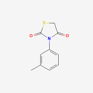 molecular formula C10H9NO2S B11114896 3-(3-Methylphenyl)-1,3-thiazolidine-2,4-dione CAS No. 5152-91-0