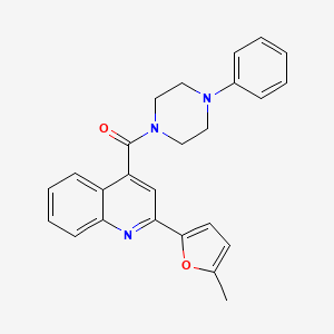 [2-(5-Methylfuran-2-yl)quinolin-4-yl](4-phenylpiperazin-1-yl)methanone