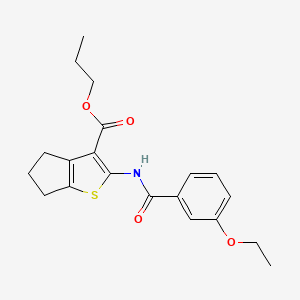 propyl 2-{[(3-ethoxyphenyl)carbonyl]amino}-5,6-dihydro-4H-cyclopenta[b]thiophene-3-carboxylate