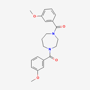 molecular formula C21H24N2O4 B11114964 1,4-Bis(3-methoxybenzoyl)-1,4-diazepane 