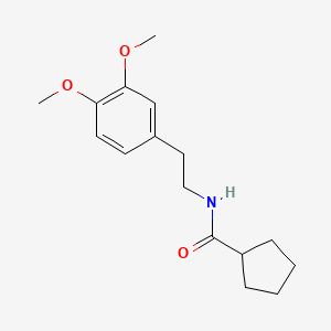 molecular formula C16H23NO3 B11114965 N-[2-(3,4-dimethoxyphenyl)ethyl]cyclopentanecarboxamide 