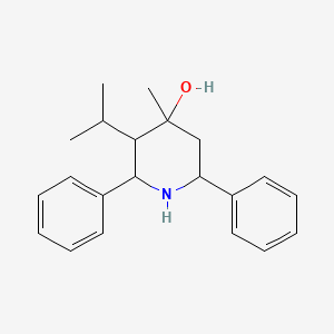 4-Methyl-2,6-diphenyl-3-(propan-2-yl)piperidin-4-ol